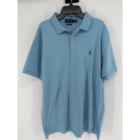 Polo by Ralph Lauren Other - Polo Ralph Lauren - Custom Slim Fit - Light Blue Cotton Polo Shirt - Large